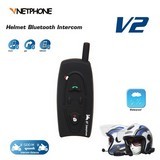 500M Bt Bluetooth Motorcycle Helmet Intercom 2 Riders Two-Way Wireless Interphone Headset Waterproof Phone-Gps-Mp3